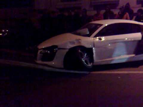 Audi R8 Crashed Accident Braila Audi R8 Crashed Accident Braila