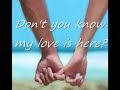 My love is here with lyrics by Jim Brickman