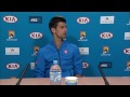 Novak Djokovic press conference (2R) - Australian Open 2015.