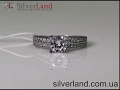 Классическое кольцо серебряное с фианитом женское c00172 в SilverLand Классическое кольцо серебряное с фианитом женское c00172 в SilverLand