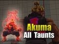 Super Street Fighter 4: Arcade Edition - All Taunts for Akuma