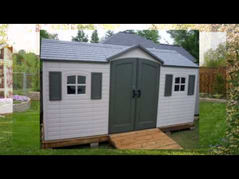 Lifetime 6446 Outdoor Storage Shed - YouTube