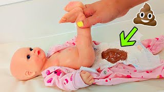 Silicone Baby Girl Exploding Diaper Change Videos