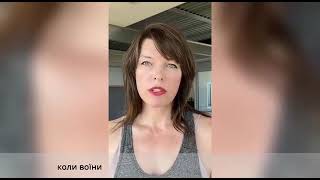 Milla Jovovich Appeal To The Ukrainian People