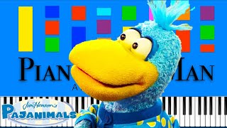 Pajanimals - Brusha Brusha Brusha Your Teeth Slow Easy Medium 4K Piano Tutorial