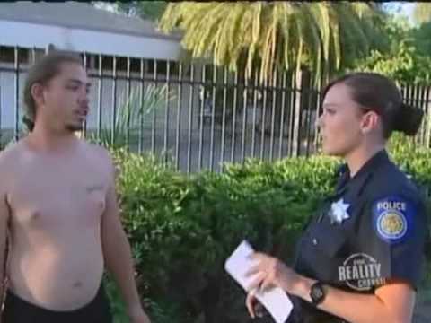 Female Police Officer Makes Arrest On Patrol