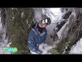 فيديو لكاميرا غوبرو لأب ينقذ ابنه من الموت خنقاً في جيبٍ ثلجي بالقرب من شجرة