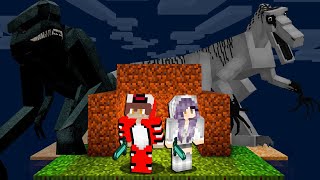 Sobreviví A Dinosaurios De Terror En Una Isla Desierta En Minecraft...