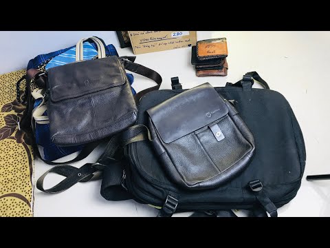 ( 7/11VIDEO 280) túi xách balo ví da xịn