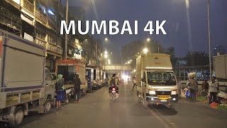 Mumbai 4K - 6Am Crowds - Driving Downtown