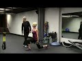 Step back lunge with dumbells