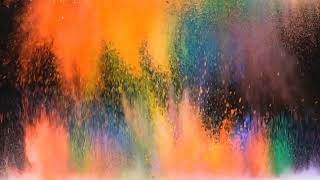 🌈 Футаж-фон 🌈 Радужный взрыв частиц 🎆 Rainbow particle explosion background