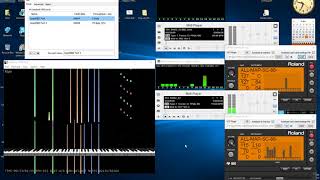 SC-88 32 channel Myth demo song on SC-VA