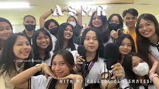 Asmr With My College Clmates Tapping, Scratching, Crumpling, Water Sounds