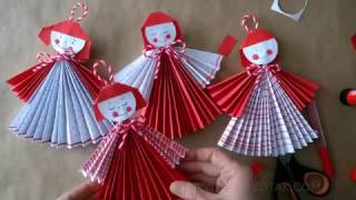 Red and White PAPER DOLLS