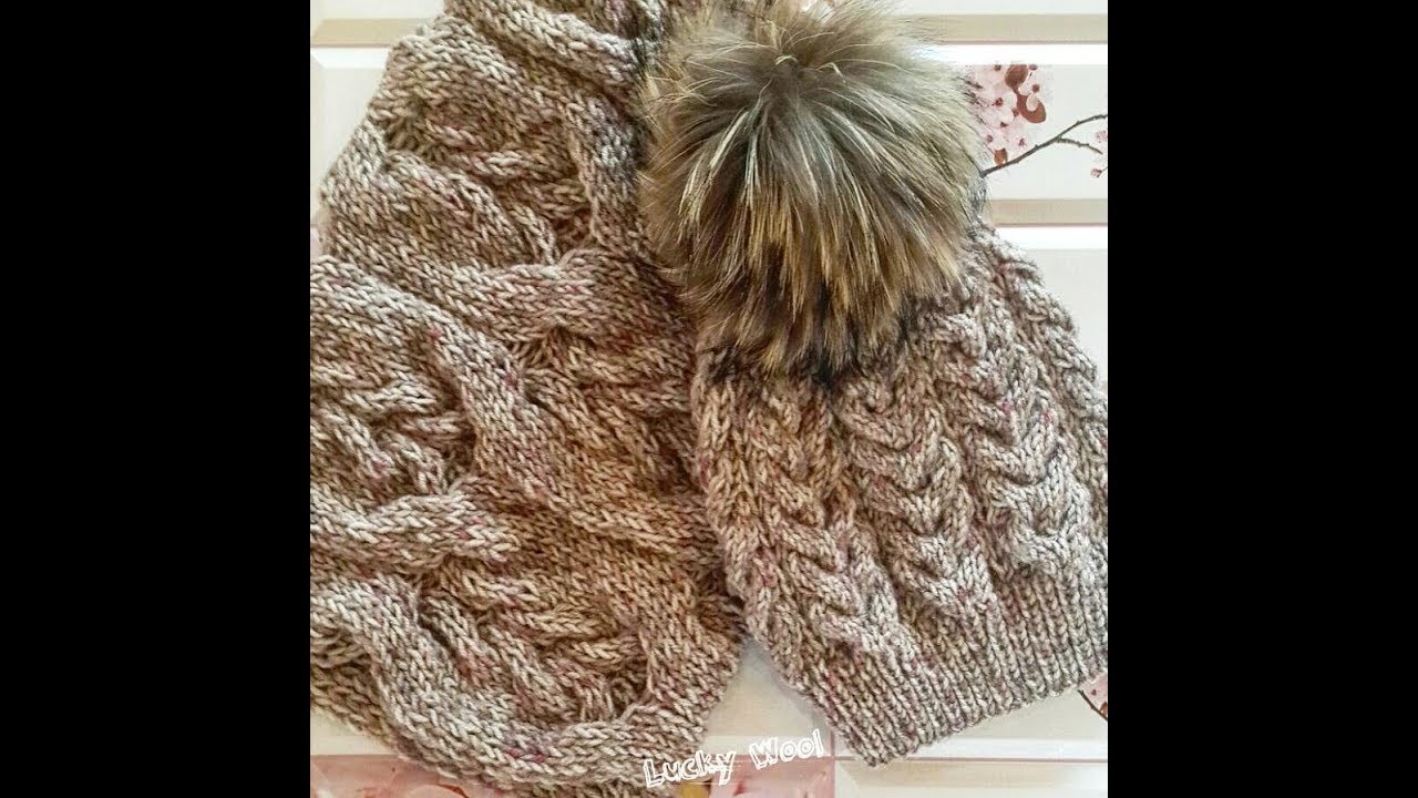 Как связать шапку узором коса королевская спицами - МК для вас! Шапка с узором коса (83 фото с тенью, с градиентом, с)
