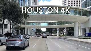 Driving Downtown - Houston 4K - USA