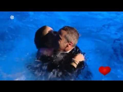 Jumping into pool after proposal