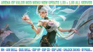 Arena Of Valor Mod Menu New Update 1.59 1.60 All Server Mh, Aim Skull, Bug Skill, Esp Cd, Byp