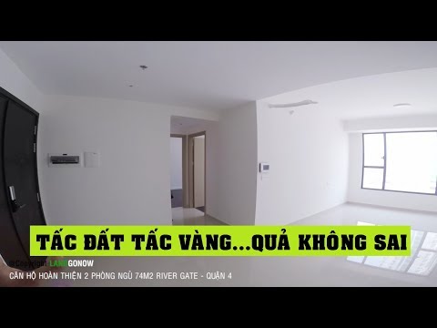 Căn hộ hoàn thiện River Gate Novaland, 2 phòng ngủ 74m2, Bến Vân Đồn, Quận 4 - Land Go Now ✔