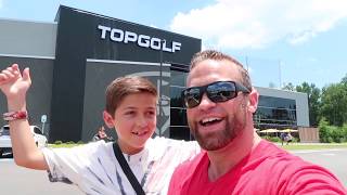 Family fun at Top Golf