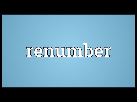 Header of renumber