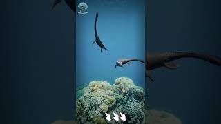 P2 Plesiosaur And Mosasaurus Vs Great White Shark