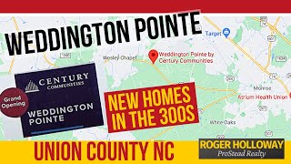 Weddington Pointe New Homes Union County Near Wesley Chapel Nc