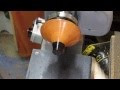 Wood Turning - Trumpet Shaped Bowl in Kopie and Ebony (Nearly)
