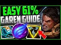 EASY 61% WR GAREN BUILD IS TOO GOOD! - Garen Top Beginners Guide Season 14 - League of Legends