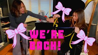 We’re Bach in business!