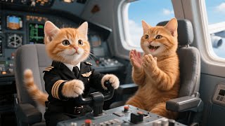 Ginger Kitten Said He Wanted To Be A Pilotand Mama Cat Truly Made It Happen