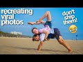 RECREATING VIRAL COUPLE'S PHOTOS Acrobat vs Gymnast