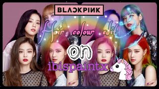 BLACKPINK Jennie Unicorn hair🦄,Jisoo Galaxy hair 🌌,Lisa Ice❄️ hair,Rosé Rainbow 