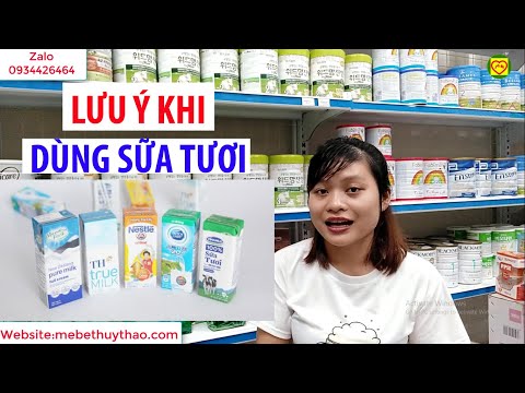 3 Lưu ý khi sử dụng sữa tươi cho bé