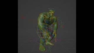 Animating Twerking Hulk At 10.000 % Speedup - Part 01 - Timelapse