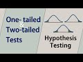 One-Tailed vs Two-Tailed Hypothesis Tests | 2-sided vs lower and upper tails