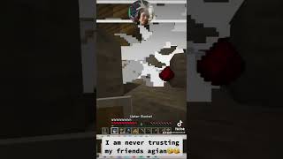 I GET PRANKED IN MINECRAFT FOR FIRST TIME EVER  #shorts #minecraft