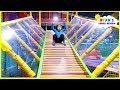 indoor playground fun for kids with giant slides!