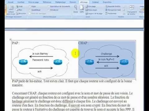 configuration du protocol ppp pap et chap