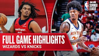 Wizards Vs Knicks Nba Summer League Full Game Highlights July 19, 2025