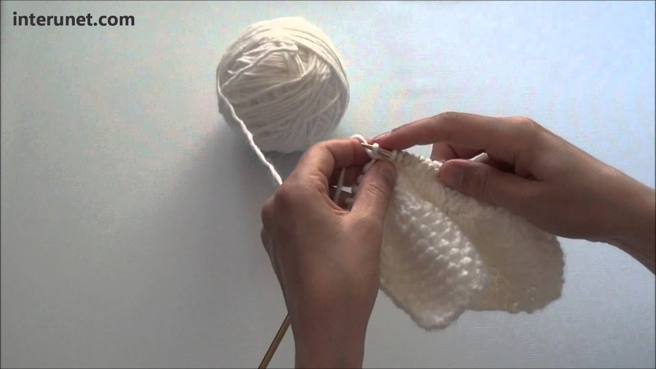 How to knit a scarf - step by step instructions - YouTube