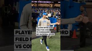 Players Enter Ford Field For Lions Vs Commanders Nfl Divisional Round Matchup