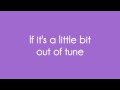 David Choi - Out of Tune (Forever and Ever) Lyrics