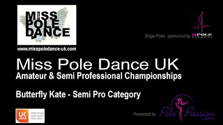 Miss Pole Dance Uk 2016 - Erfly Kate Semi-Pro Student Championships