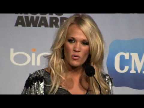 Carrie Underwood Backstage at 2010 CMT Awards