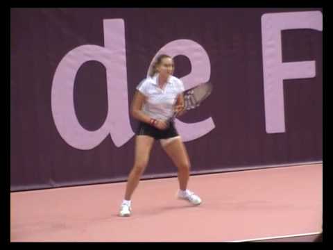 Nadia ペトロワ practice in Paris indoors 2008