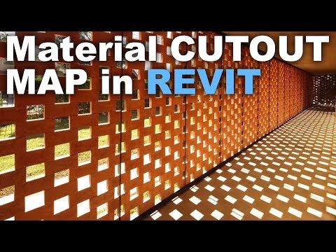 Material Cutout in Revit * Cutout Map Material Tutorial *