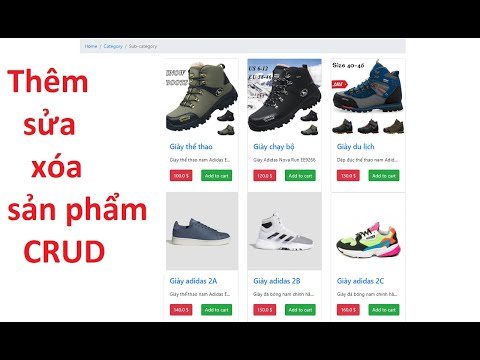 Lập trình JSP - Servlet - Làm website bán hàng - Phần 6 - Thêm Sửa Xóa Sản Phẩm - CRUD