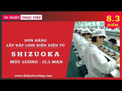 Đơn Hàng XKLĐ Lắp Ráp Linh Kiện Điện Tử Nhật Bản TTS191113